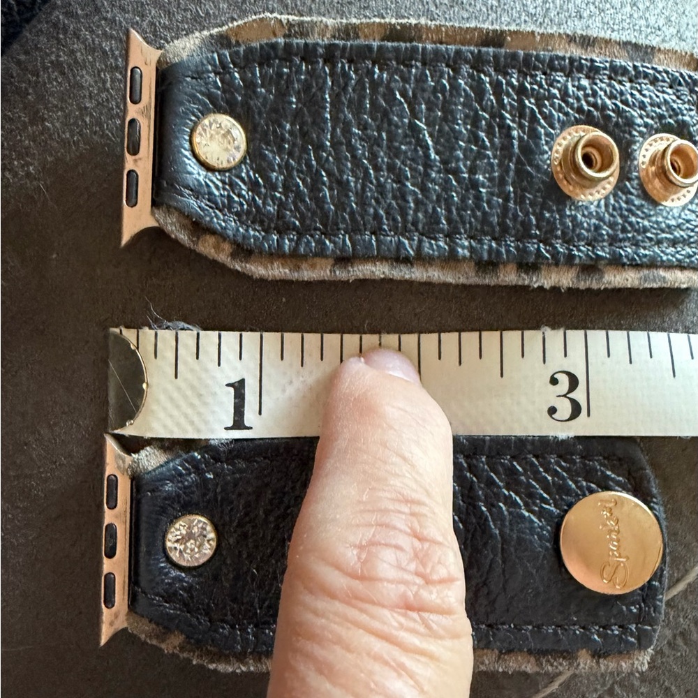 Black and Tan Leather Strap by - Picture 3 of 4